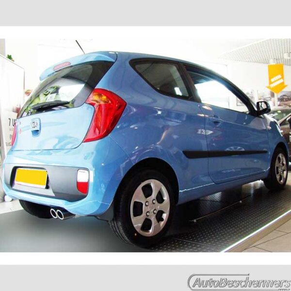 Stootlijsten set zwart Kia Picanto 3-deurs 05.2011- - Afbeelding 3