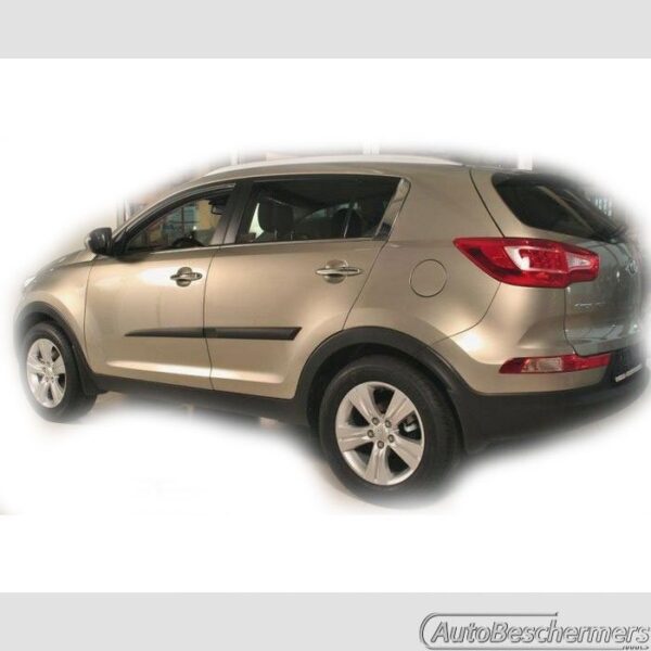 Stootlijsten set zwart Kia Sportage 2010-12.2015