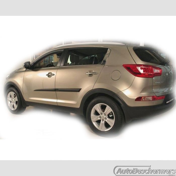 Stootlijsten set zwart Kia Sportage 2010-12.2015