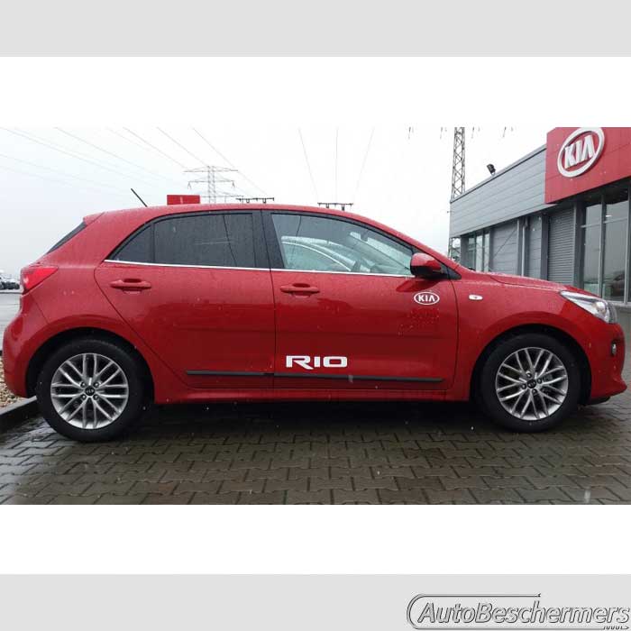 Stootlijsten set zwart Kia Rio 01.2017-