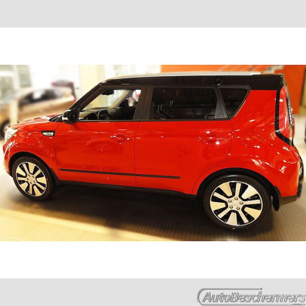 Stootlijsten set zwart Kia Soul II 2013-2018 - Afbeelding 3