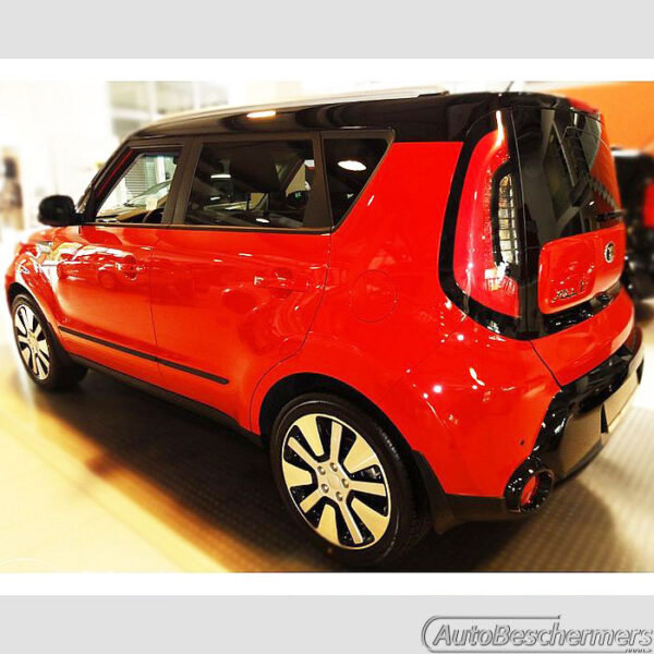 Stootlijsten set zwart Kia Soul II 2013-2018 - Afbeelding 4