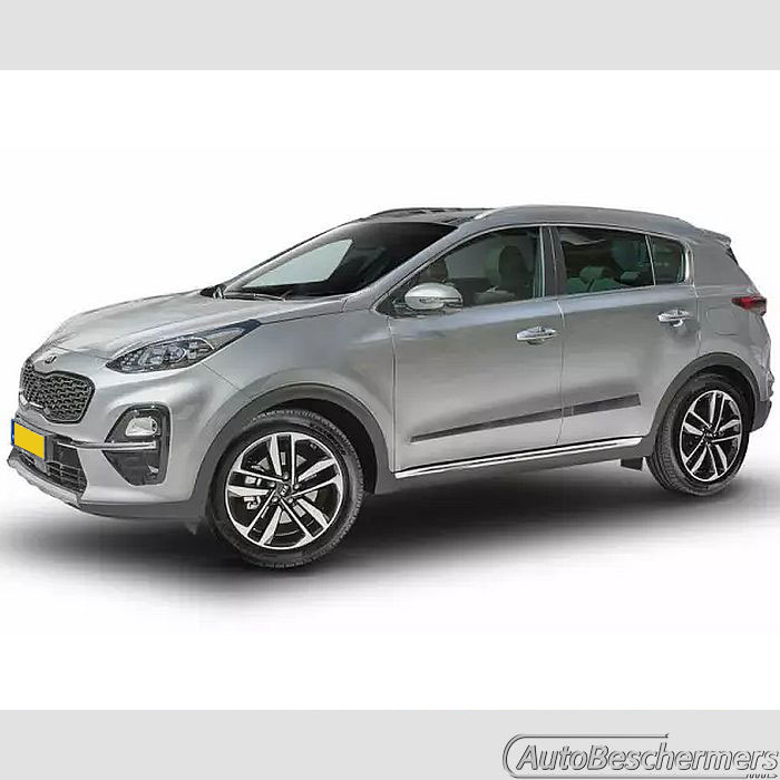 Stootlijsten set breed zwart Kia Sportage 01.2016-12.2021