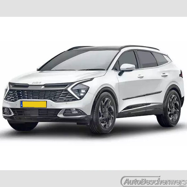 Stootlijsten set breed zwart Kia Sportage 12.2021-