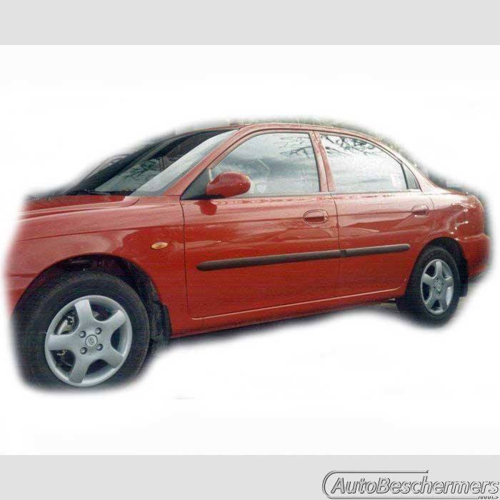 Stootlijsten set zwart Kia Sephia 1998-2001