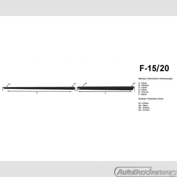 Stootlijsten set zwart Kia Sorento 01.2015- - Afbeelding 2