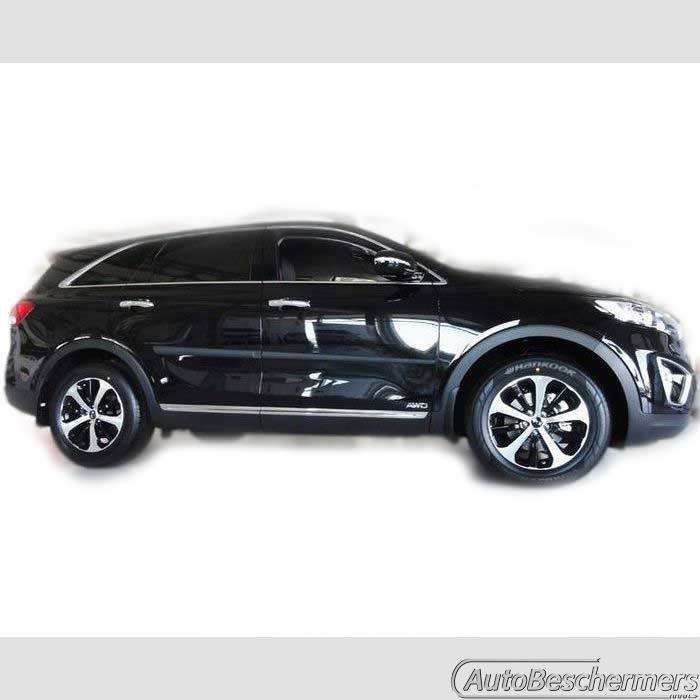 Stootlijsten set zwart Kia Sorento 01.2015-