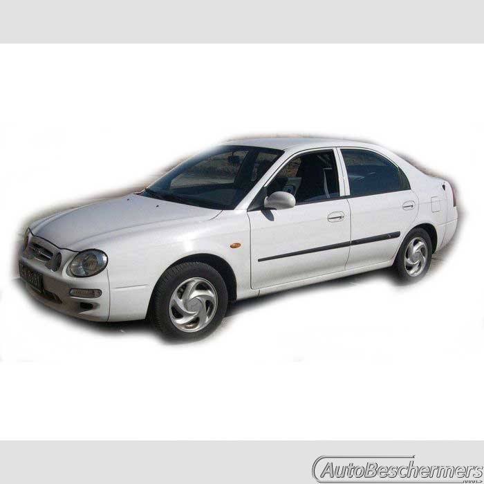 Stootlijsten set zwart Kia Shuma 1997-2001