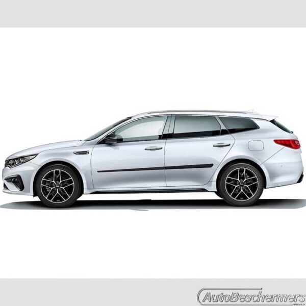 Stootlijsten set zwart Kia Optima Wagon 2016-2019