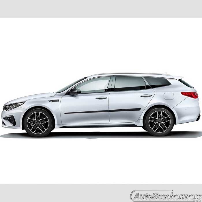 Stootlijsten set zwart Kia Optima Wagon 2016-2019