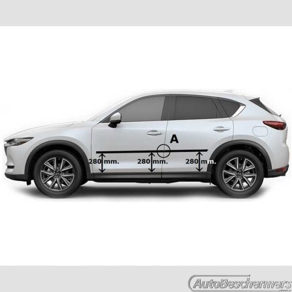 Stootlijsten set zwart Mazda CX-5 05.2017- - Afbeelding 5