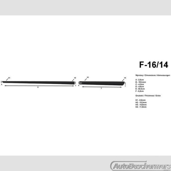 Stootlijsten set zwart Mazda6 Wagon 02.2013- - Afbeelding 2