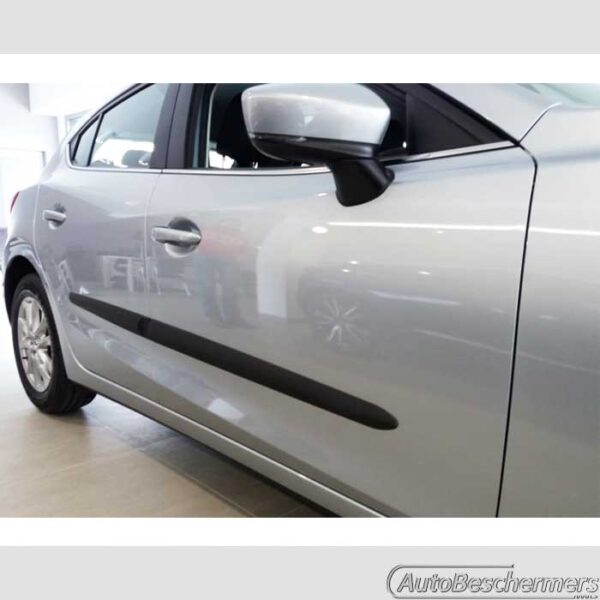 Stootlijsten set zwart Mazda3 HB 2013-2018 - Afbeelding 2