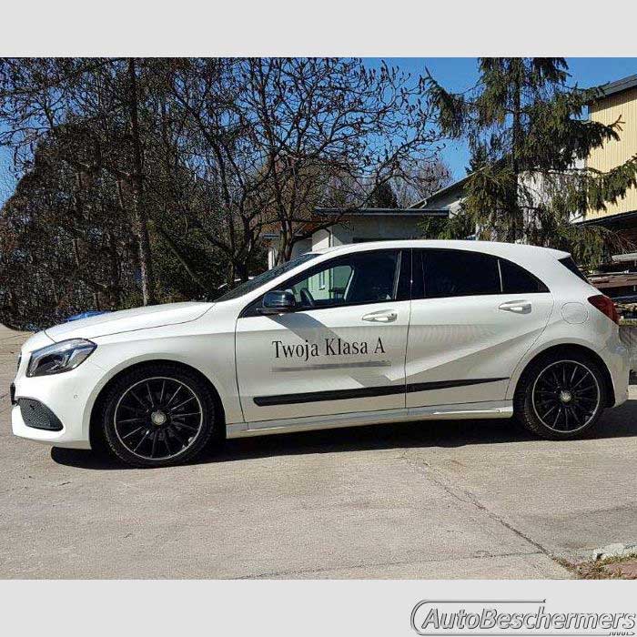 Stootlijsten set zwart Mercedes A-Klasse 09.2012-
