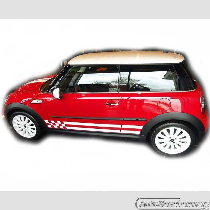 Stootlijsten set zwart Mini Cooper 08.2006-