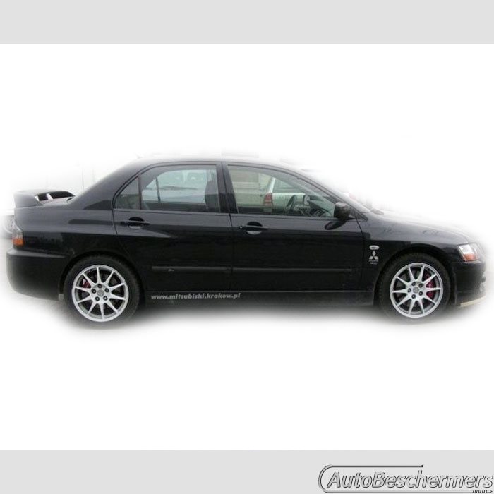 Stootlijsten set zwart Mitsubishi Lancer 2003-2005