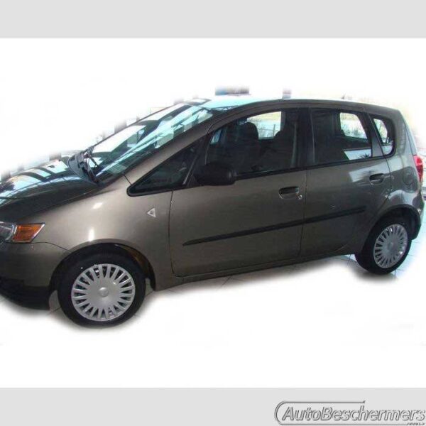 Stootlijsten set zwart Mitsubishi Colt 5-deurs 10.2008-2011