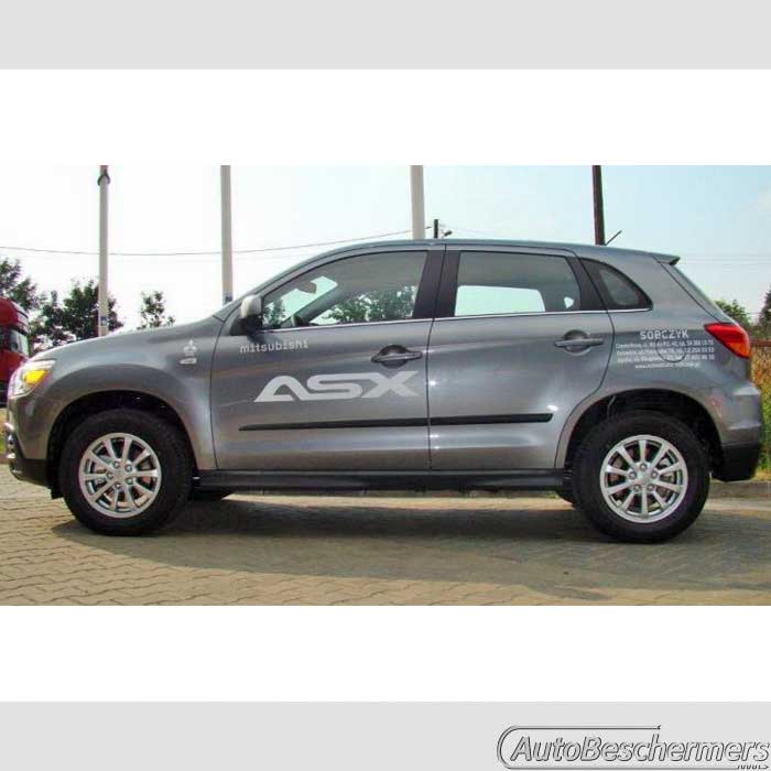 Stootlijsten set zwart Mitsubishi ASX 2010-10.2012