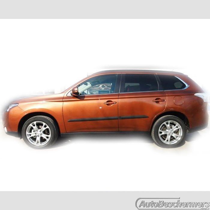 Stootlijsten set zwart Mitsubishi Outlander 09.2012-