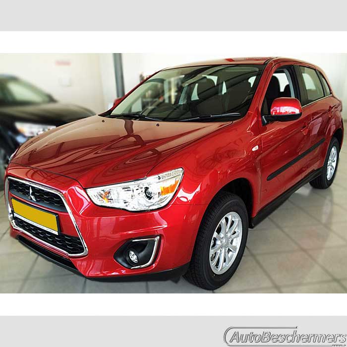 Stootlijsten set zwart recht Mitsubishi ASX 10.2012-