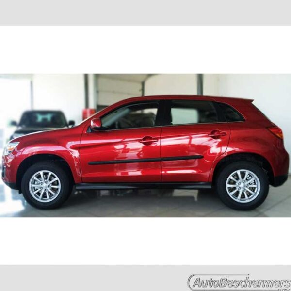 Stootlijsten set zwart recht Mitsubishi ASX 10.2012- - Afbeelding 2
