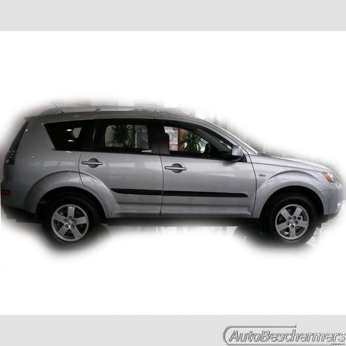 Stootlijsten set zwart Mitsubishi Outlander 2007-09.2012