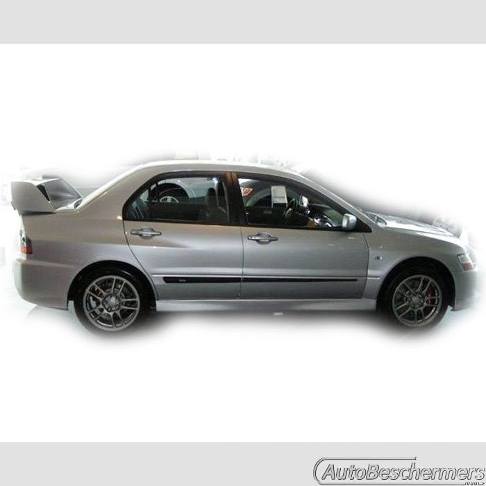 Stootlijsten set zwart Mitsubishi Lancer 2005-2007