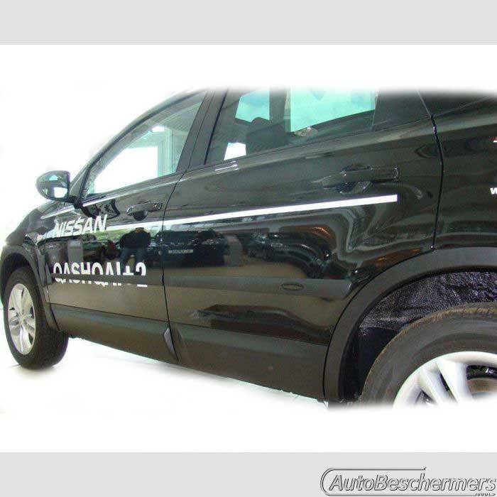 Stootlijsten set zwart Nissan Qashqai Plus2 -01.2014