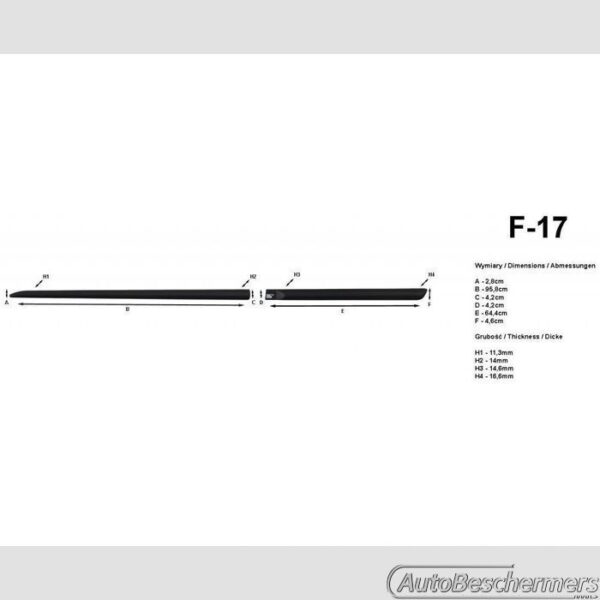 Stootlijsten set zwart Nissan Qashqai II 02.2014- - Afbeelding 2