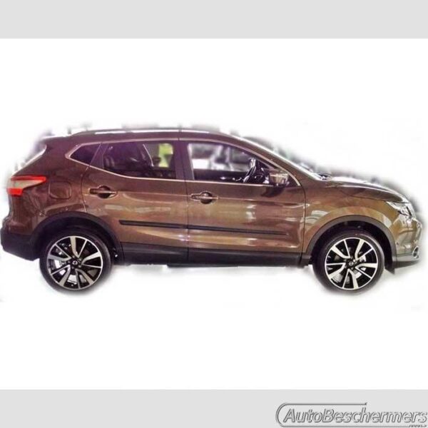 Stootlijsten set zwart Nissan Qashqai II 02.2014-