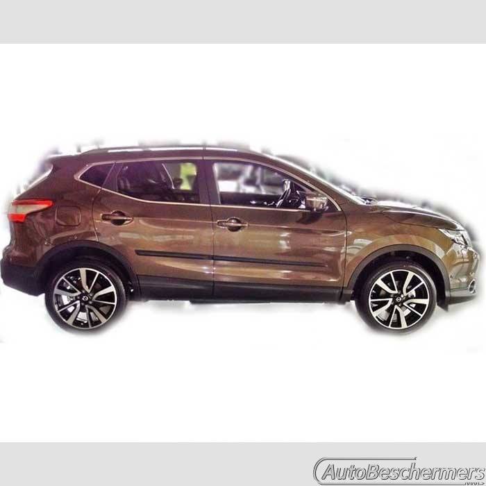 Stootlijsten set zwart Nissan Qashqai II 02.2014-