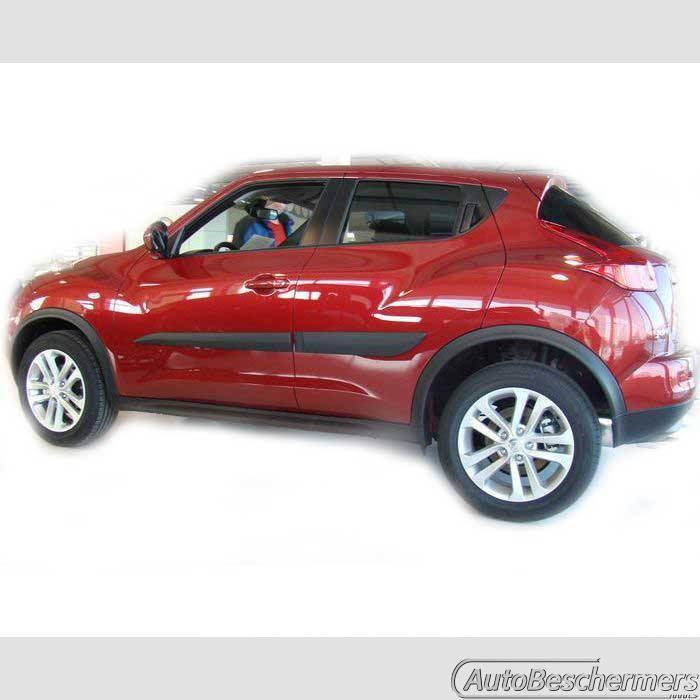 Stootlijsten set zwart Nissan Juke 10.2010-