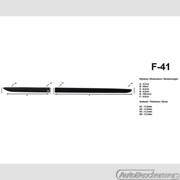 Stootlijsten set zwart Nissan Qashqai 02.2007-01.2014 - Afbeelding 2