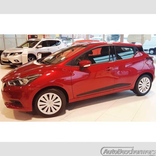 Stootlijsten set zwart Nissan Micra K14 5-deurs 12.2016- - Afbeelding 3