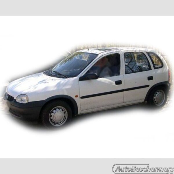 Stootlijsten set zwart Opel Corsa B 5-deurs 1993-10.2000