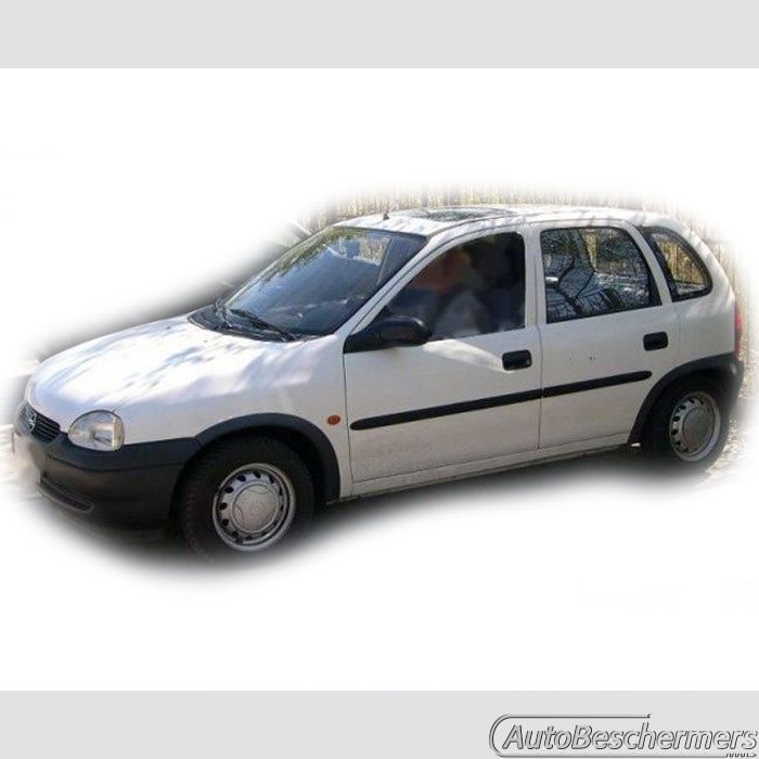 Stootlijsten set zwart Opel Corsa B 5-deurs 1993-10.2000