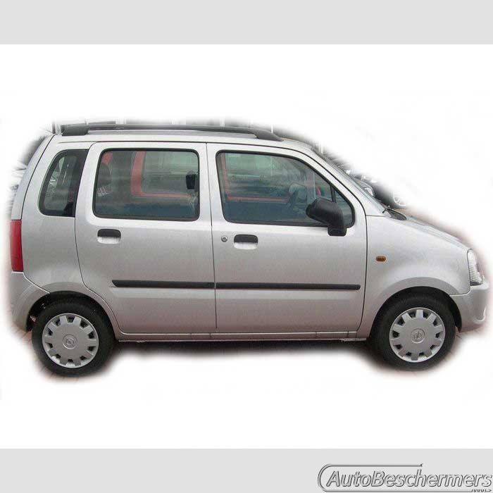 Stootlijsten set zwart Opel Agila I 05.2000-09.2007