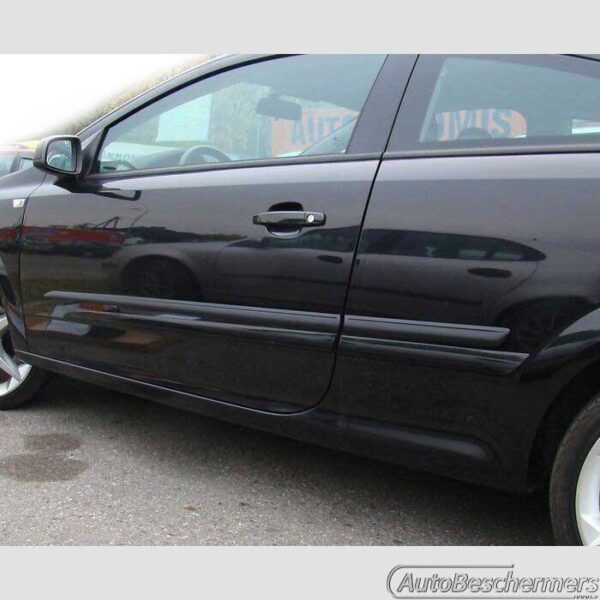 Stootlijsten set zwart Opel Astra H 3-deurs GTC 10.2005-12.2011 - Afbeelding 3