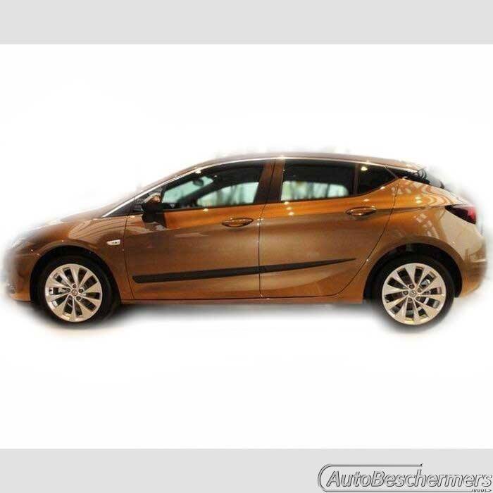 Stootlijsten set zwart Opel Astra K 09.2015-