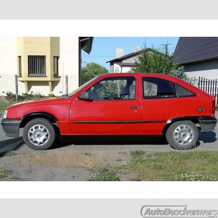 Stootlijsten set zwart Opel Kadett E 3-deurs 1984-1991