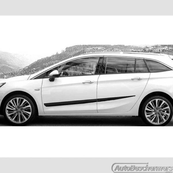 Stootlijsten set zwart Opel Astra K Sportstourer 11.2015- - Afbeelding 2