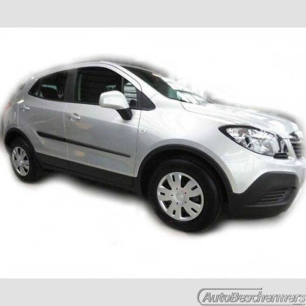 Stootlijsten set zwart Opel Mokka 2013-