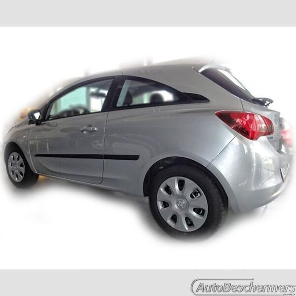 Stootlijsten set zwart Opel Corsa E 3-deurs 12.2014- - Afbeelding 2