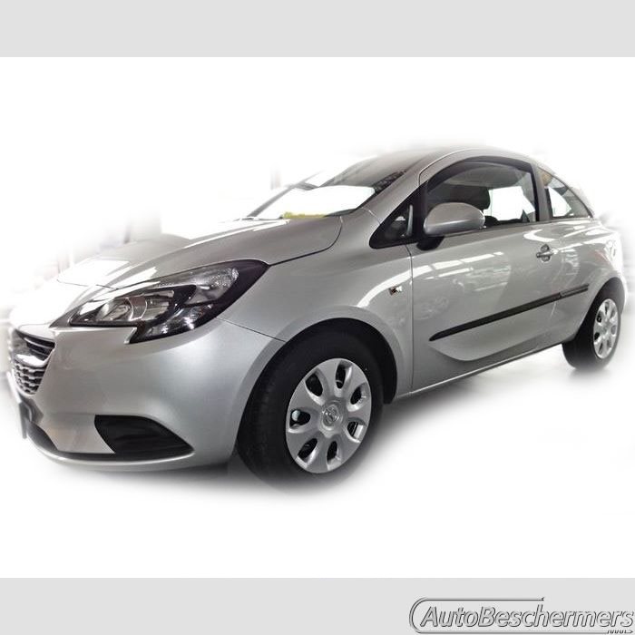Stootlijsten set zwart Opel Corsa E 3-deurs 12.2014-