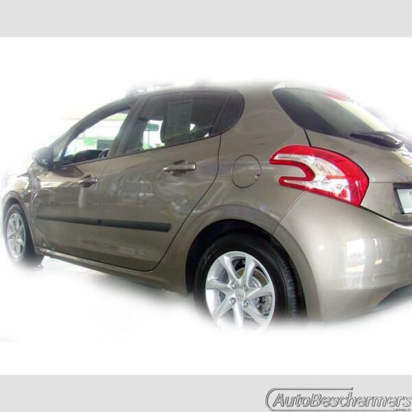 Stootlijsten set zwart Peugeot 208 5-deurs 04.2012-