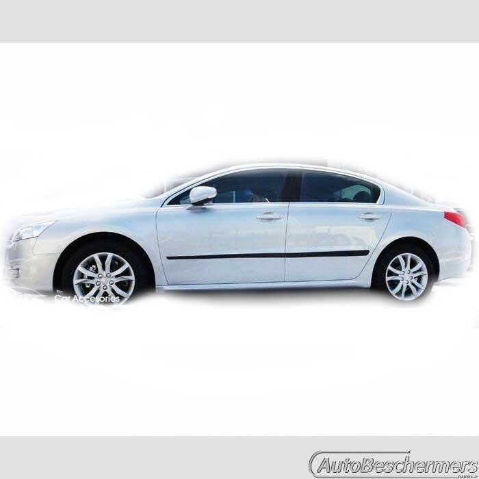 Stootlijsten set zwart Peugeot 508 Sedan en Wagon 03.2011-
