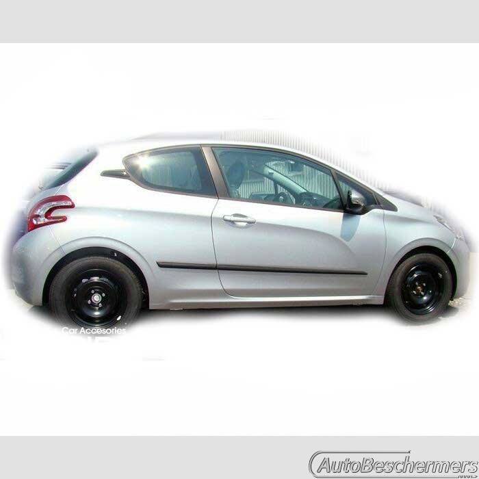 Stootlijsten set zwart Peugeot 208 3-deurs 04.2012-