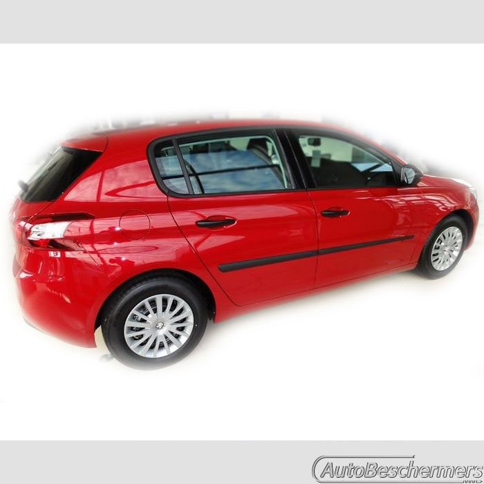 Stootlijsten set zwart Peugeot 308 10.2013-
