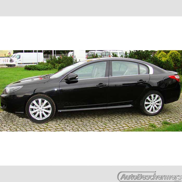 Stootlijsten set zwart Renault Latitude 2011-2015