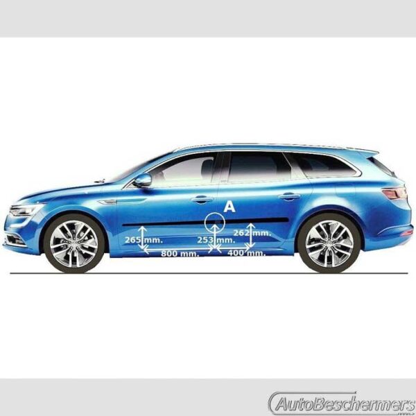 Stootlijsten set zwart Renault Talisman Estate 2015- - Afbeelding 4